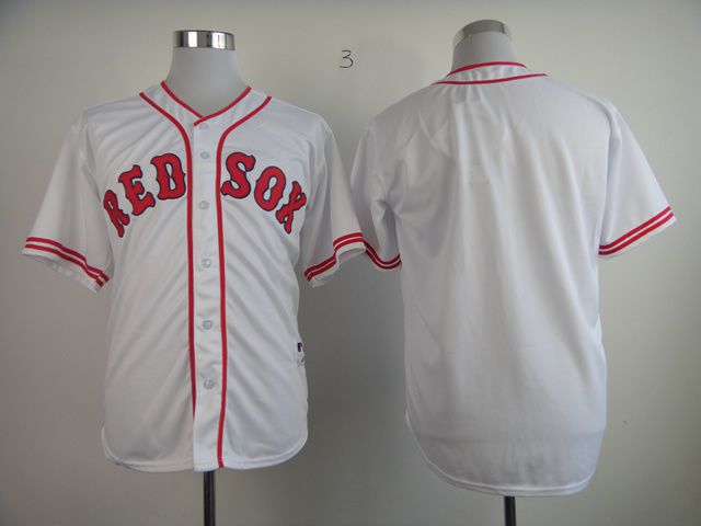Men Boston Red Sox Blank White 1936 MLB Jerseys